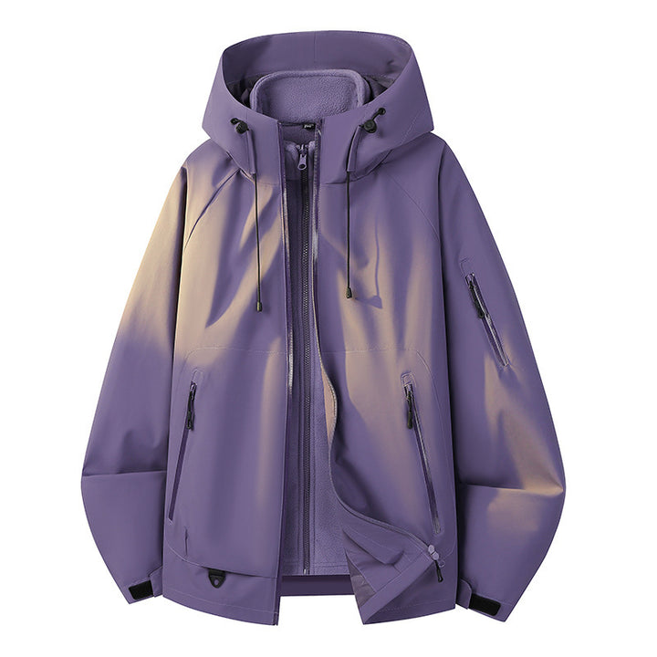 Herren Funktionsjacke mit verstellbarem Kapuzenverschluss Echo Archiv
