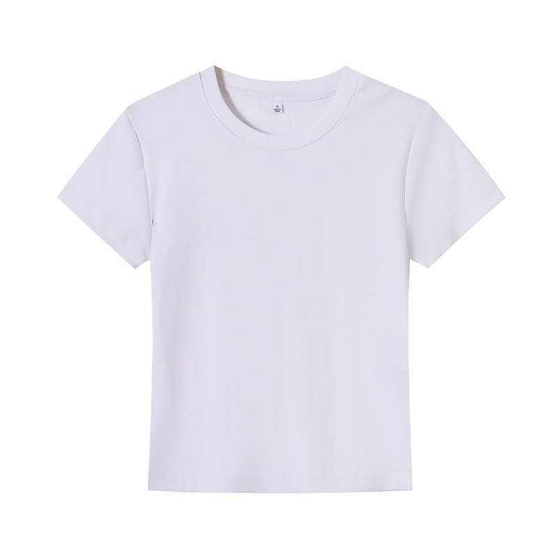 Damen Basic T-Shirt mit Rundhalsausschnitt und atmungsaktivem Material Echo Archiv