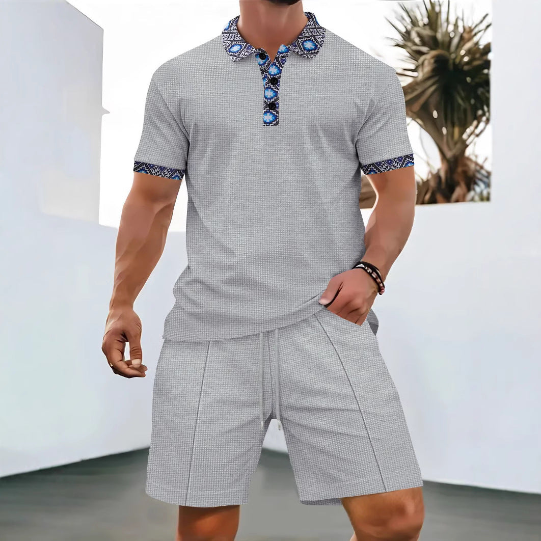 Herren Polohemd und Shorts Set Echoarchiv