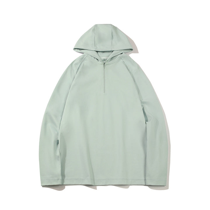 Herren Leichter Halbzip-Kapuzenpullover im Oversize-Relaxed-Fit aus technischem Jersey Echo Archiv