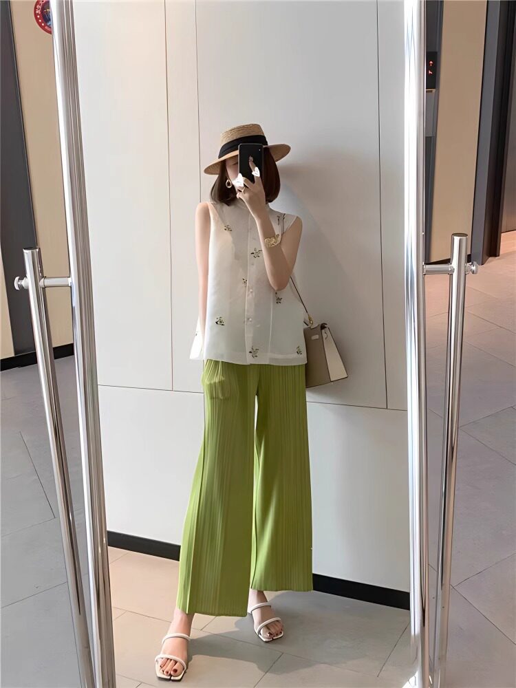 Damen Elegante Plisseehose Echoarchiv