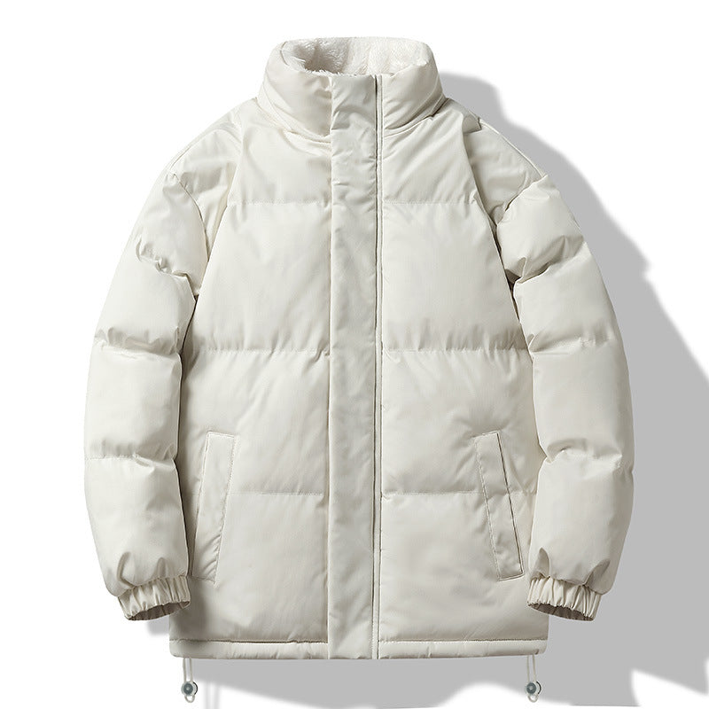 Herren Wattierter Kurzparka mit hohem Stehkragen Teddyfutter elastischen Bündchen und Kordelzug Echo Archiv