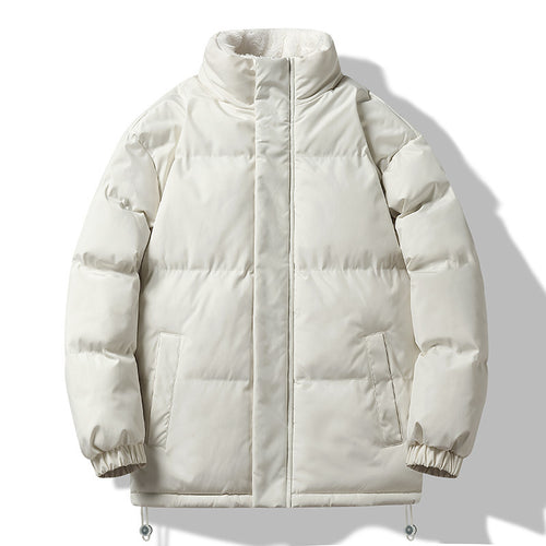 Herren Wattierter Kurzparka mit hohem Stehkragen Teddyfutter elastischen Bündchen und Kordelzug Echo Archiv