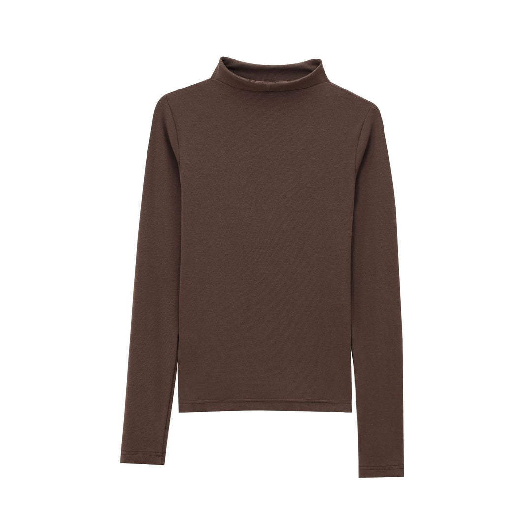 Damen nan schmal geschnittener Stretch-Rollkragenpullover aus Feinstrick Echo Archiv