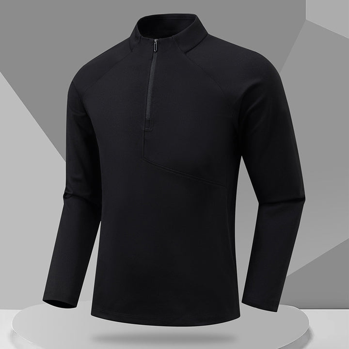 Herren Sportliches Langarmshirt mit Stehkragen Echo Archiv