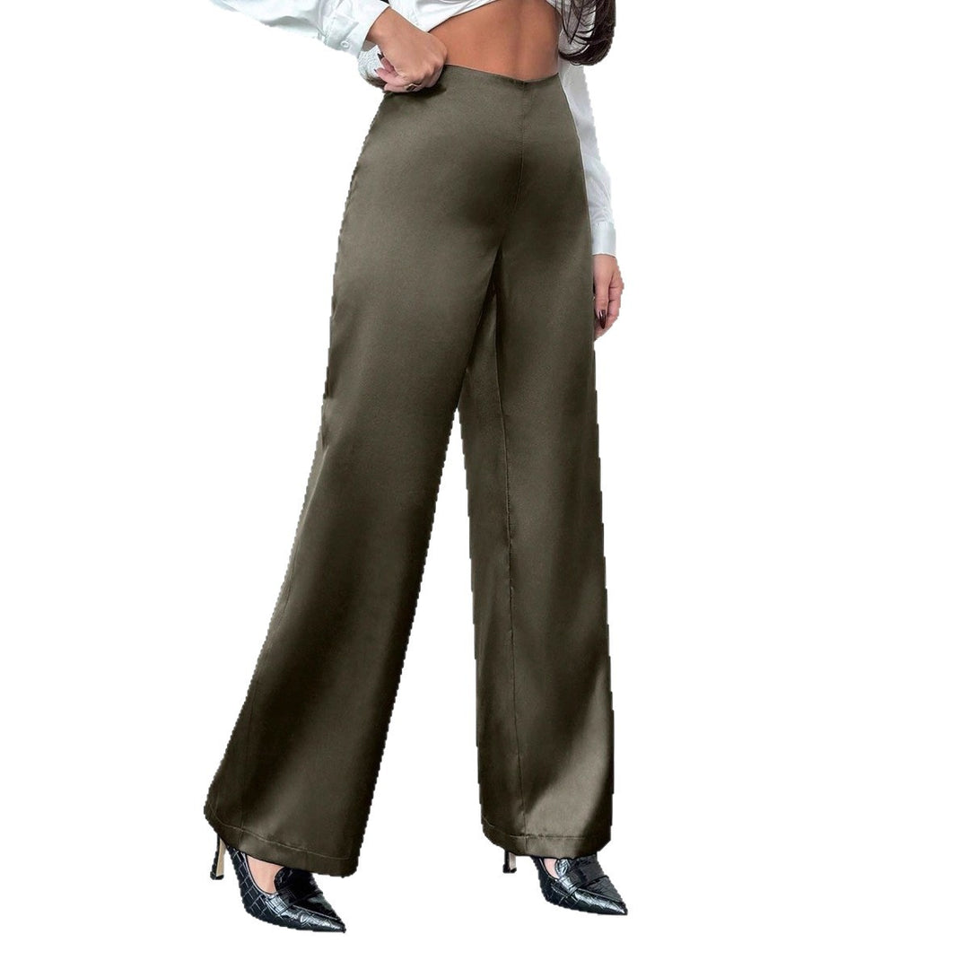 Damen Weite Satin-Hose mit elegantem Schnitt Echo Archiv