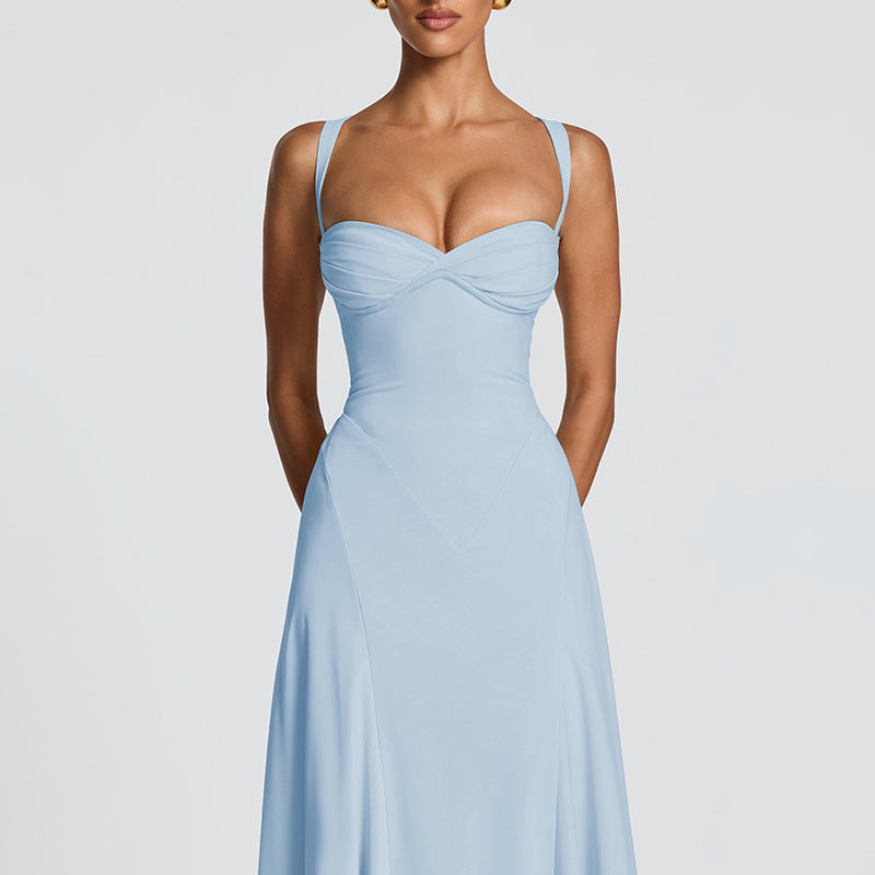 Damen Elegantes Maxikleid mit raffinierten Trägerdetails und schmeichelndem Schnitt Echo Archiv