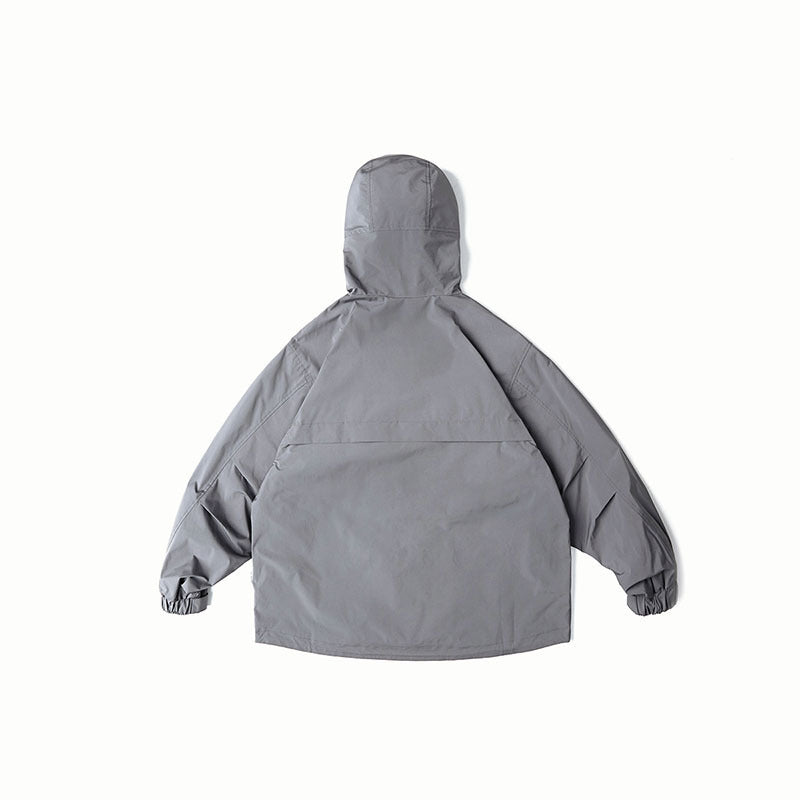 Unisex Wasserabweisende Oversize-Parka-Jacke mit Kapuze und Multifunktions-Taschen Echo Archiv