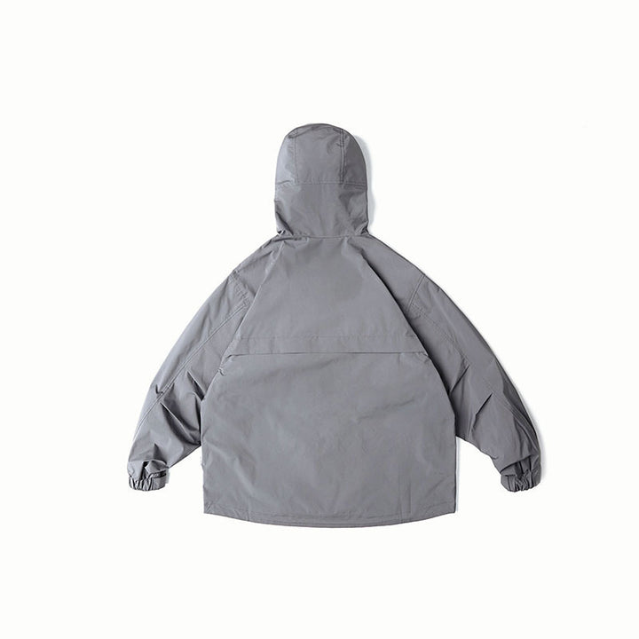 Unisex Wasserabweisende Oversize-Parka-Jacke mit Kapuze und Multifunktions-Taschen Echo Archiv