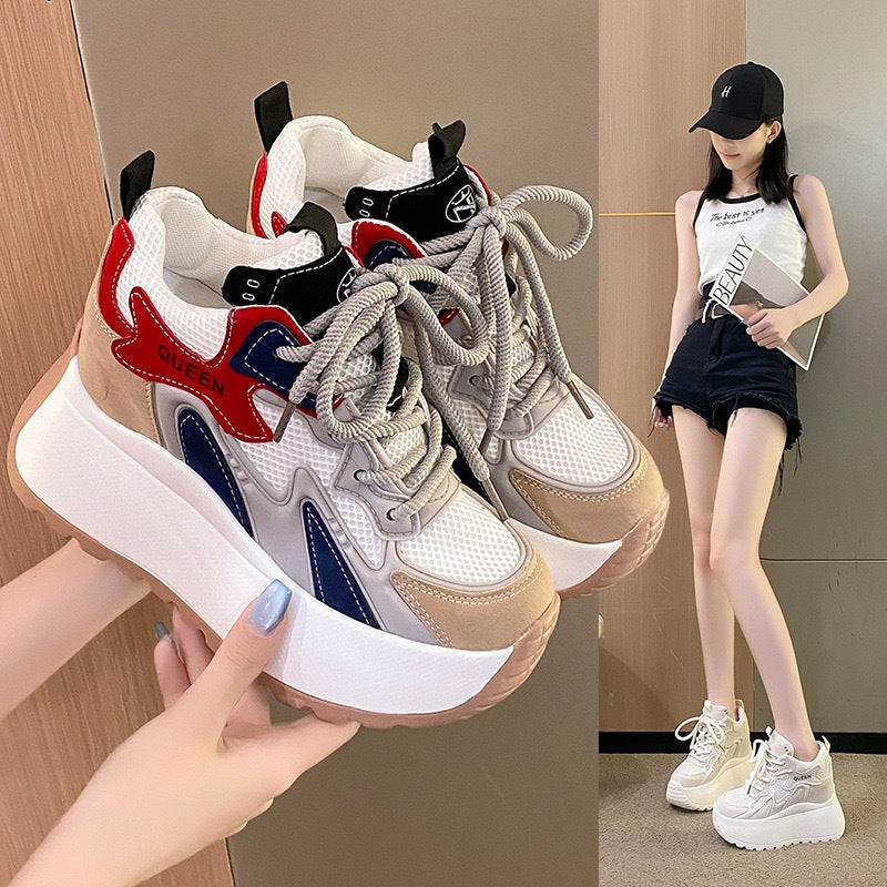 Damen Plattform Sneaker mit atmungsaktivem Mesh und sportlichem Design Echo Archiv