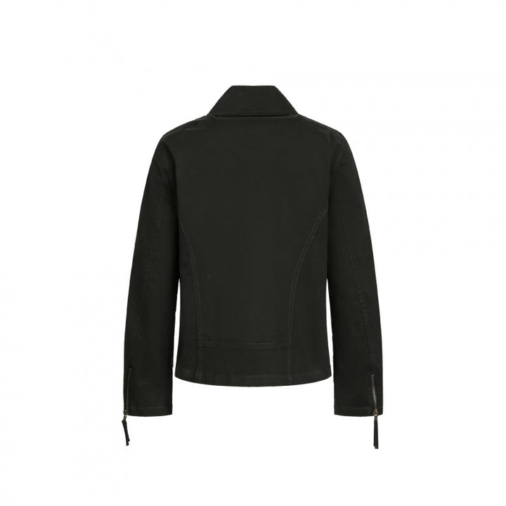 Herren Asymmetrische Bikerjacke mit diagonalem Metallreißverschluss Echo Archiv