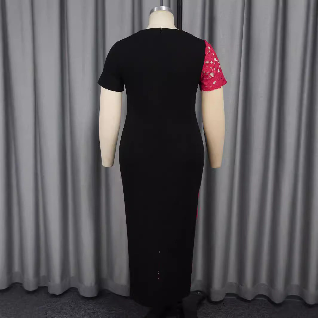 Damen Elegantes Kleid mit Spitzenakzenten und Figurbetontem Schnitt Echo Archiv