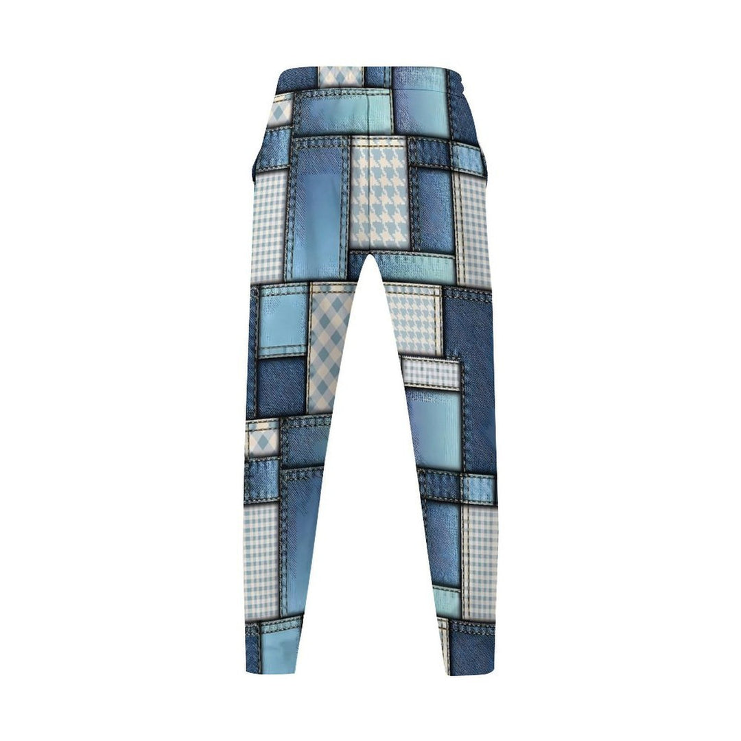 Herren Cargo-Hose mit modischem Patchwork-Design und elastischem Bund Echoarchiv