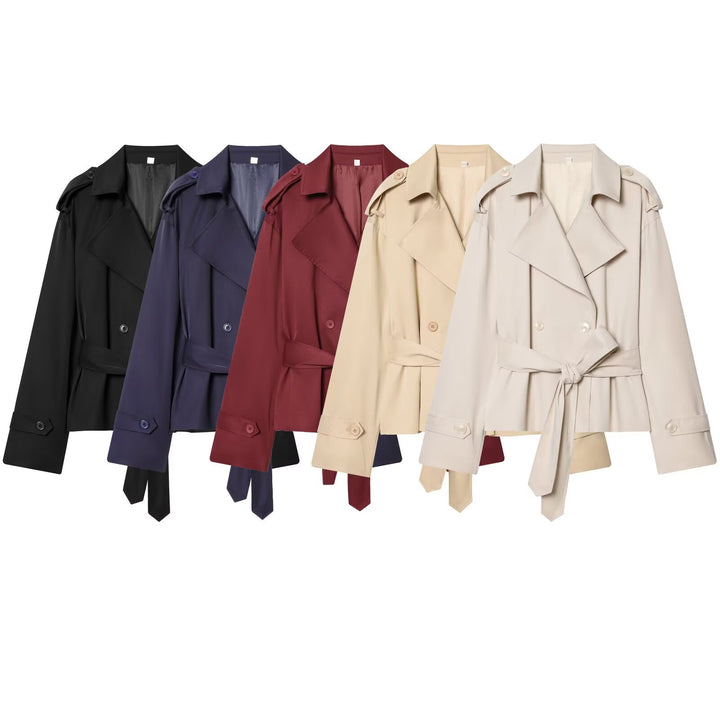 Damen Leichte wattierte Windjacke mit Stehkragen und Polka‑Dot‑Print Echo Archiv