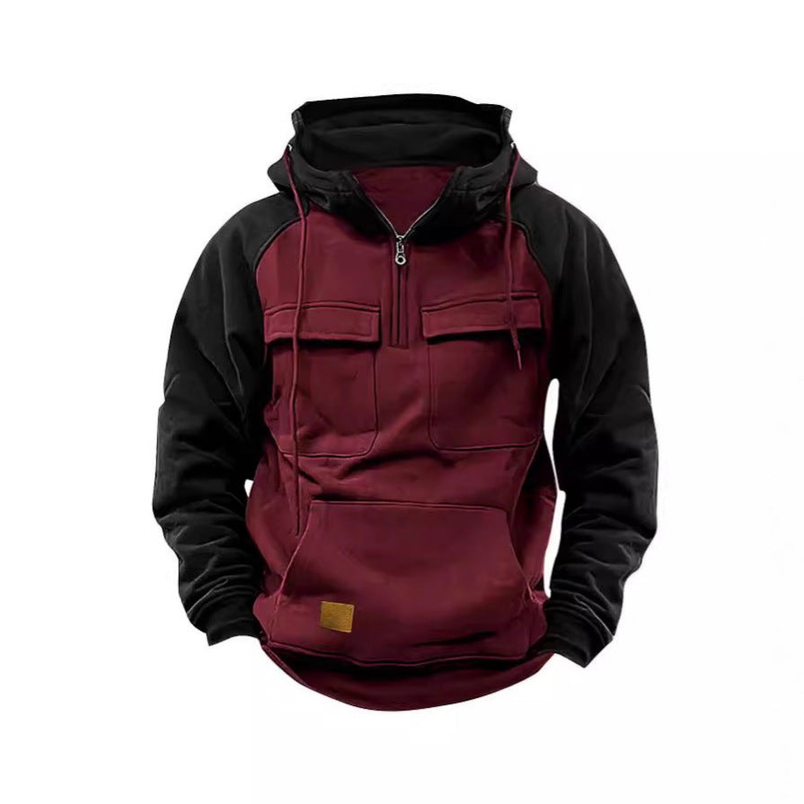 Herren Funktioneller Hoodie mit praktischen Taschen und innovativem Design Echoarchiv