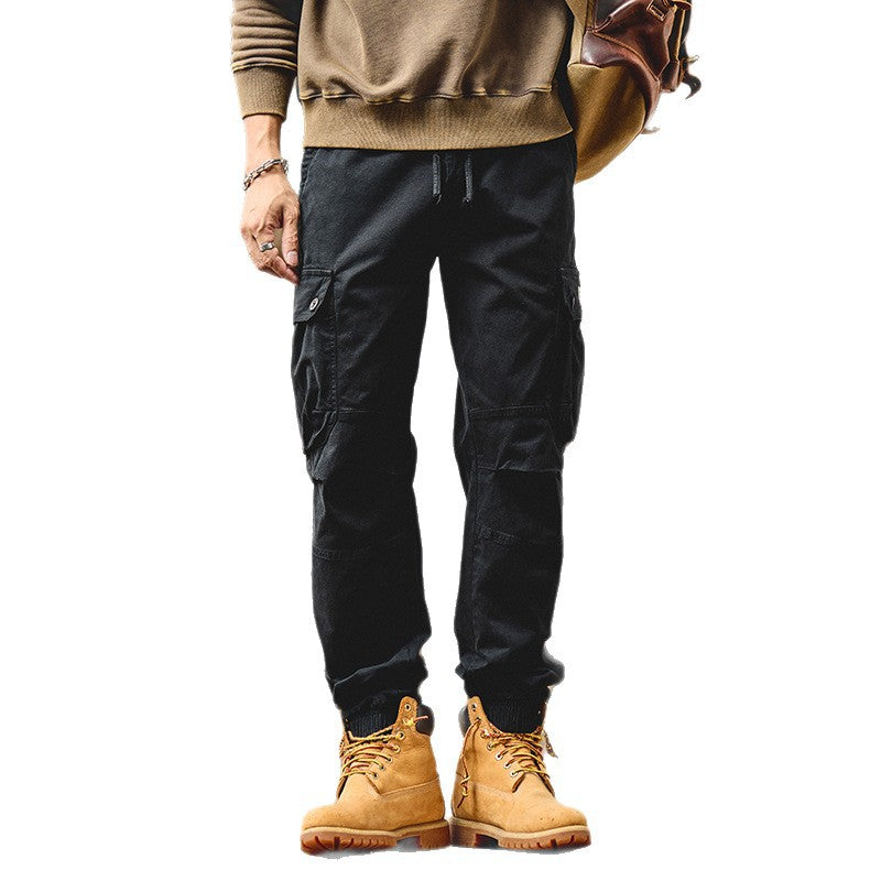 Herren Tapered Cargo-Joggerhose mit Kordelzug, verstärkten Knien und elastischen Bündchen Echo Archiv