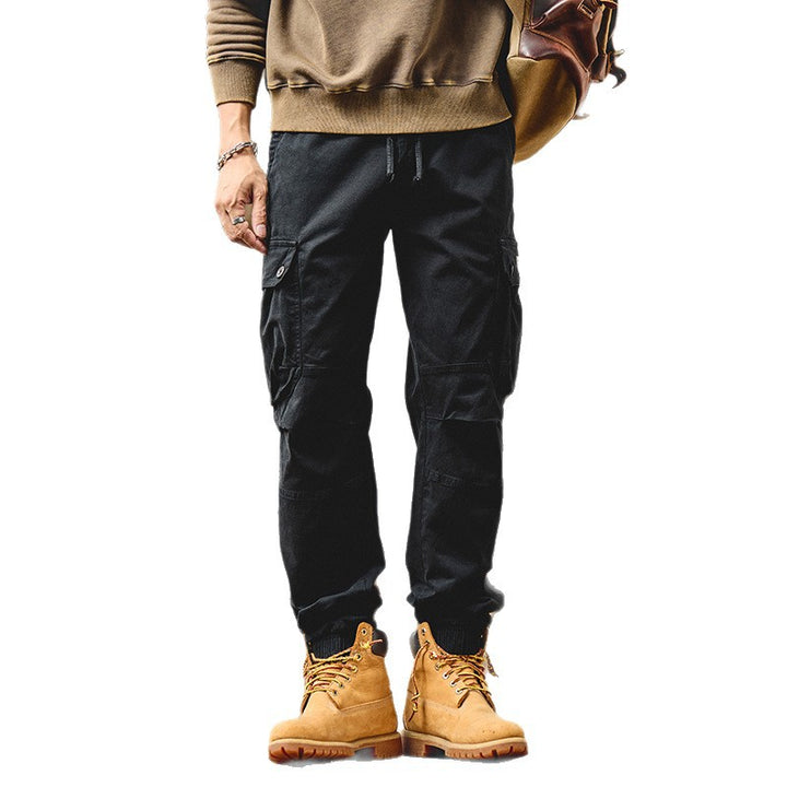 Herren Tapered Cargo-Joggerhose mit Kordelzug, verstärkten Knien und elastischen Bündchen Echo Archiv