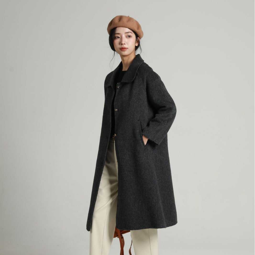 Damen Modische Kurzjacke mit Knopfleiste Echoarchiv