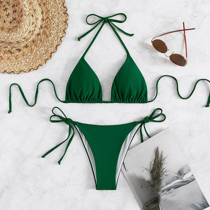 Damen Triangel-Bikini mit verstellbaren Trägern und raffiniertem Schnitt Echo Archiv