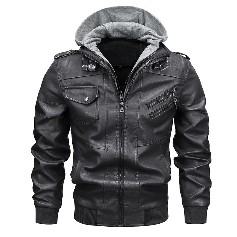 Herren Modische Kapuzenjacke mit Taschen Echo Archiv