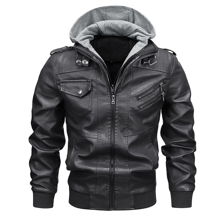 Herren Modische Kapuzenjacke mit Taschen Echo Archiv