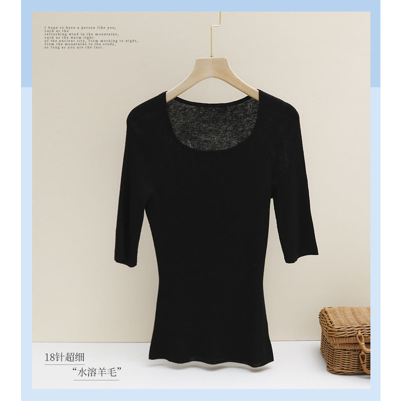 Damen Feines Ripp-Strick-Top mit breiten Trägern und glattem Fall Echo Archiv