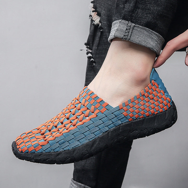 Unisex nan geflochtene elastische Slipper mit leichter dämpfender Sohle Echo Archiv