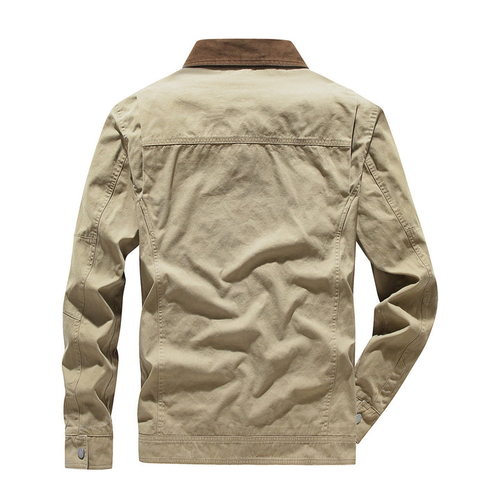 Herren modische Übergangsjacke mit auffälligem Kragen Echoarchiv