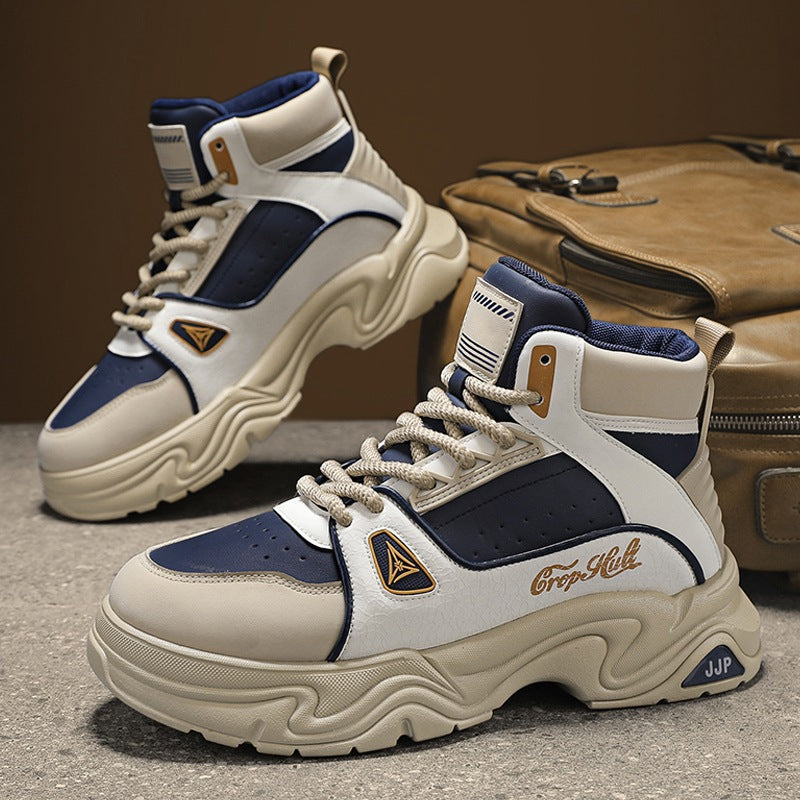 Herren High-Top City-Plateau-Sneaker mit skulpturierter Wellenlaufsohle, gepolstertem Knöchelkragen und griffiger Offroad-Traktion Echo Archiv