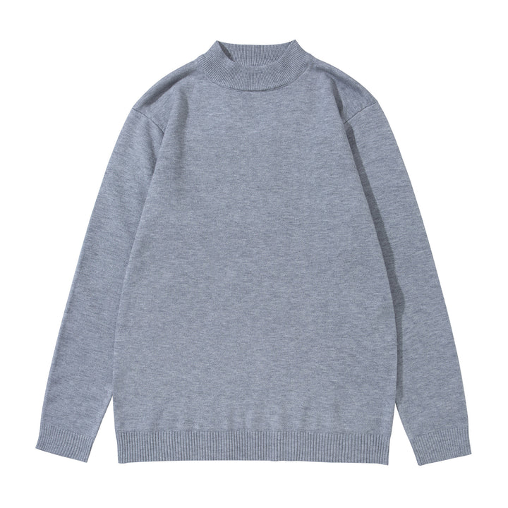 Unisex Minimalistischer Feinstrick-Mockneck mit extra breitem Rippsaum Echoarchiv