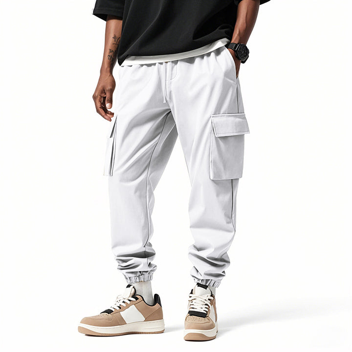 Herren Cargo-Style Jogginghose mit praktischen Taschen und elastischen Bündchen Echoarchiv