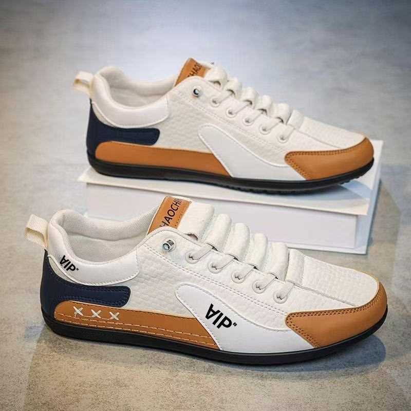 Herren Casual-Sneaker im Retro-Look mit geprägtem Obermaterial und kontrastierenden Overlays Echoarhiv