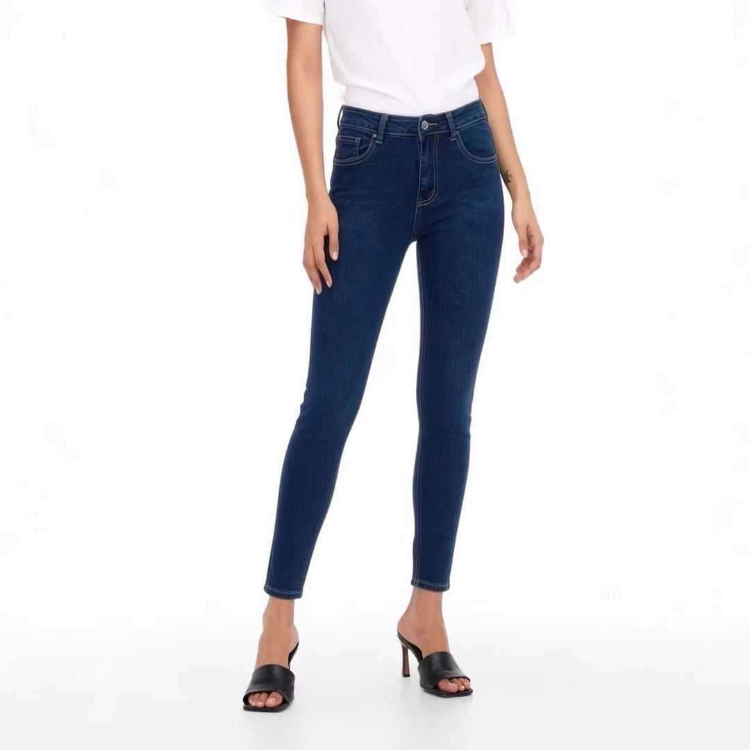 Damen nan hochgeschnittene Skinny-Jeans mit figurformendem Stretch und knöchellanger Passform Echo Archiv