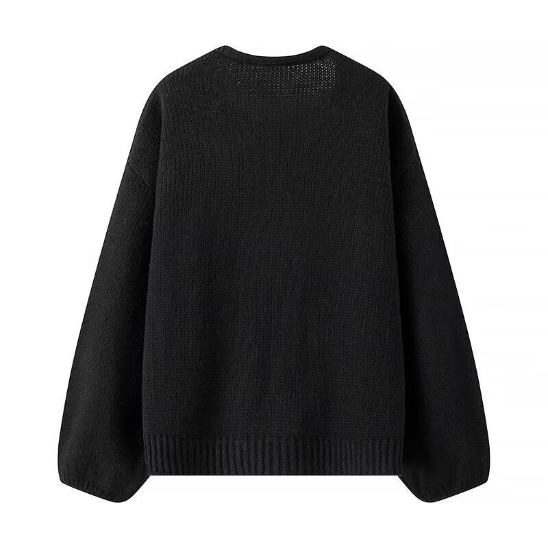 Damen Strickcardigan mit V-Ausschnitt und dreifachen Pailletten‑Schleifen Echo Archiv