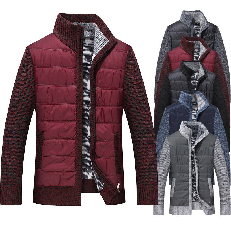 Herren Steppjacke mit hohem Kragen und gefütterten Ärmeln Echoarchiv