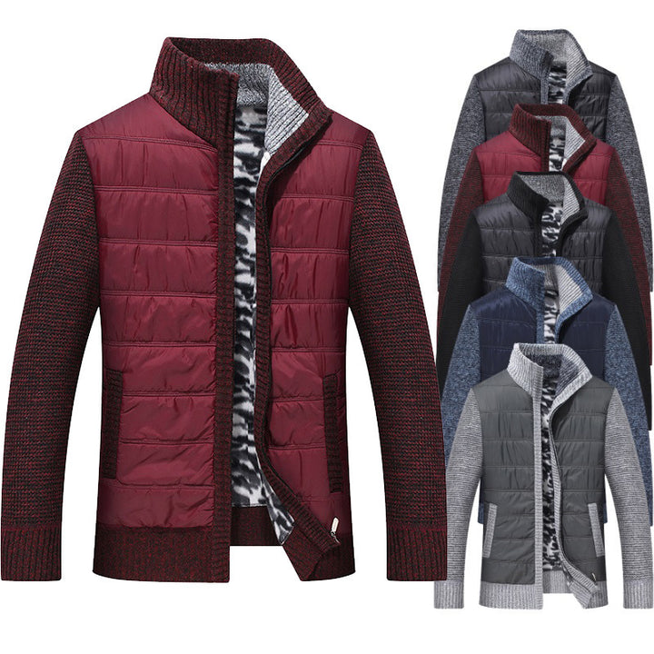 Herren Steppjacke mit hohem Kragen und gefütterten Ärmeln Echoarchiv