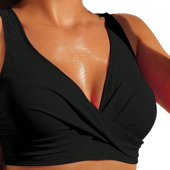 Damen Sport-Bikinioberteil mit modischem Wickel-Design Echo Archiv