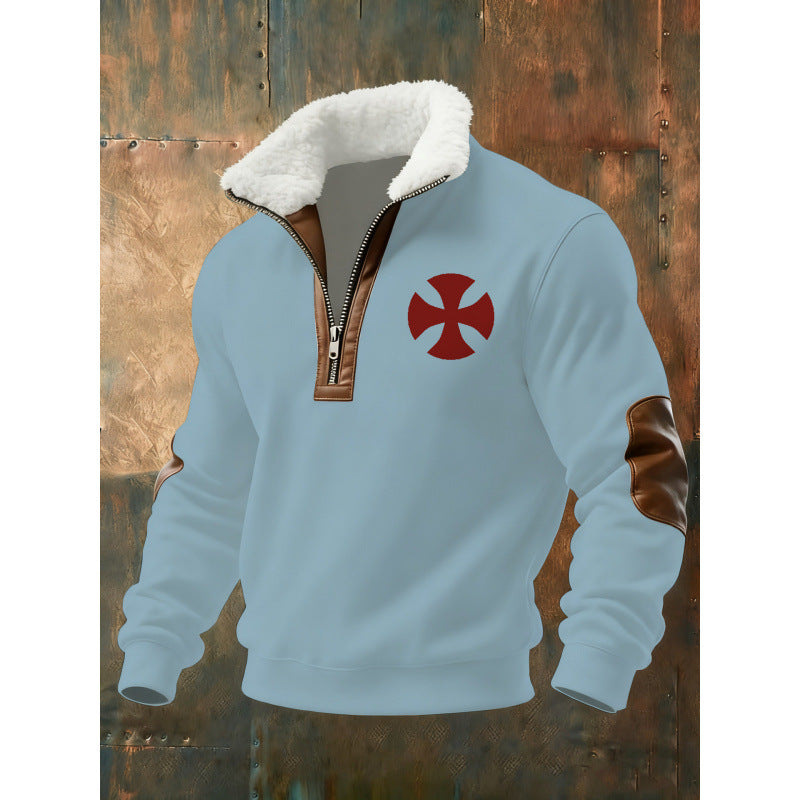 Herren Klassischer Kapuzenpullover mit Fleece-Detail Echoarchiv