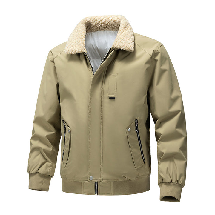 Herren Bomberjacke mit Teddykragen und wasserabweisendem Außenmaterial Echo Archiv