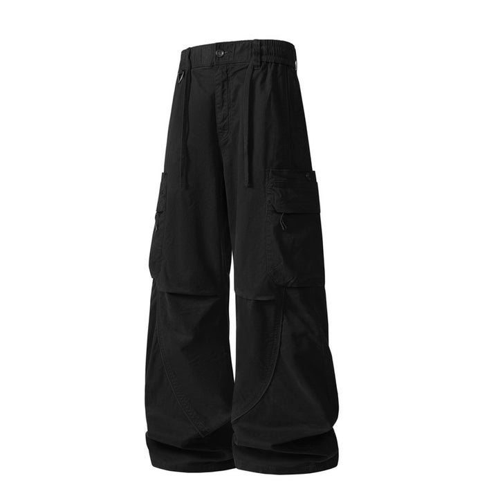 Herren weite Cargo-Hose im Baggy‑Schnitt mit Utility‑Taschen und Kordelbund Echo Archiv