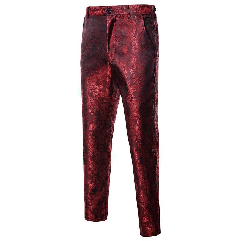 Herren elegante Paisley-Muster Hose Echoarchiv