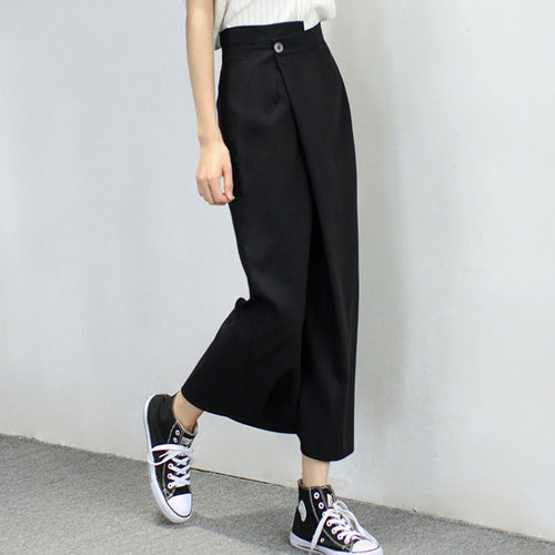 Damen Taillenhoher Wickel-Maxirock mit seitlichem Knopfdetail und geradem Fall Echo Archiv