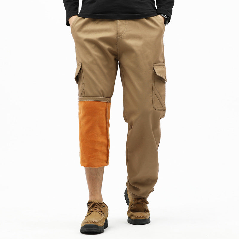 Herren Technische Cargohose mit Thermofutter-Innenbein, aufgesetzten Taschen & verstellbarem Saum Echo Archiv