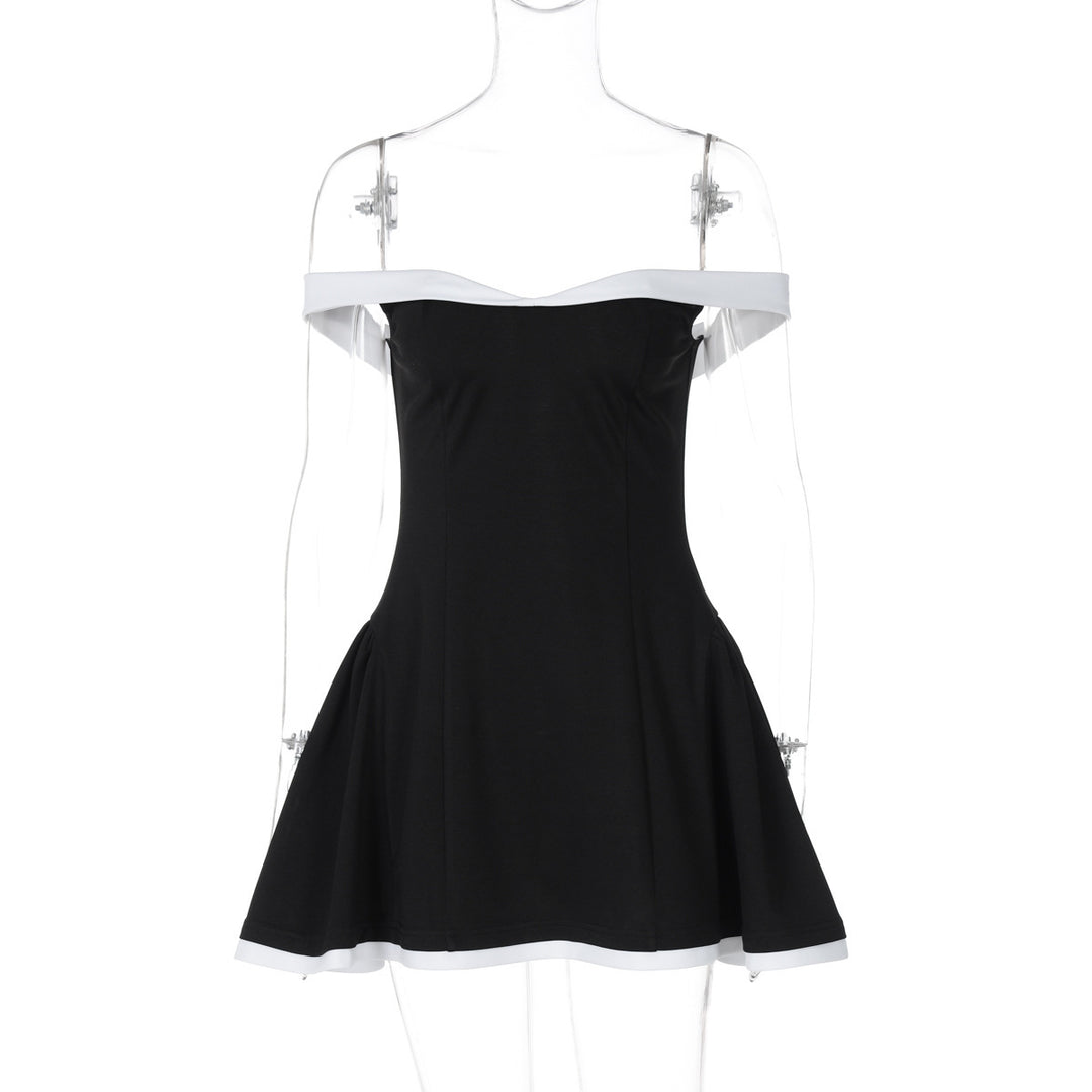 Damen Schulterfreies Abendkleid mit ausgestelltem Rock Echo Archiv