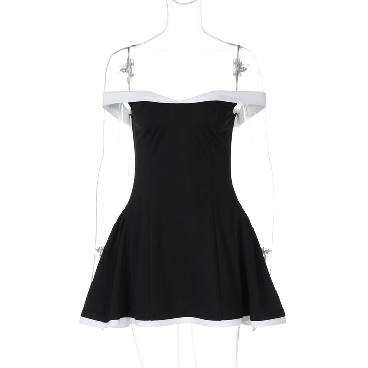 Damen Schulterfreies Abendkleid mit ausgestelltem Rock Echo Archiv