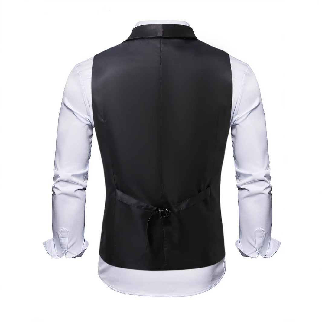 Herren eleganter Pailletten-Westen-Anzug Echoarchiv