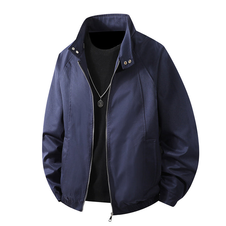 Herren winddichte Freizeitjacke mit hohem Kragen und elastischen Bündchen Echoarchiv