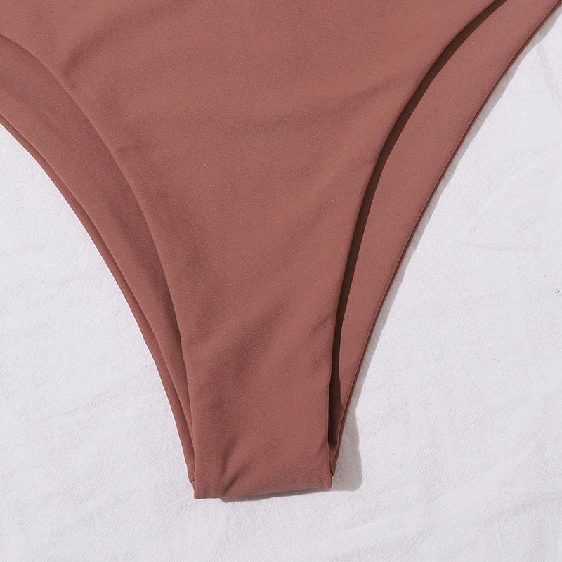Damen Bikini-Set mit bandeau Oberteil und hohem Taillenslip Echo Archiv