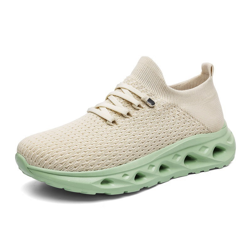 Unisex Atmungsaktive Strick-Sneaker mit sockenähnlichem Schaft und dämpfender Hohlsohle Echoarchiv