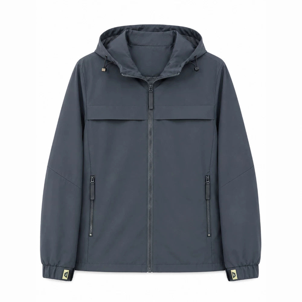 Herren Leichte Übergangsjacke mit verstellbarer Kapuze Echo Archiv